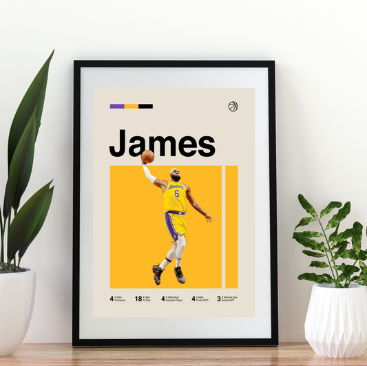 LEBRON JAMES PREMIUM POSTER